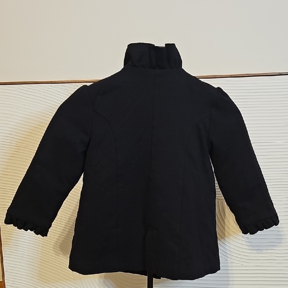 Janie and Jack Classic Black Pea Coat for Kids - Picture 7 of 10